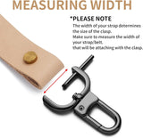 4pcs Detachable Snap Hook Swivel Clasp with Screw Bag Purse Strap Hardware Replacement,Gunmetal1 - Side View