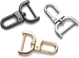 4pcs Detachable Snap Hook Swivel Clasp with Screw Bag Purse Strap Hardware Replacement,Gunmetal1 - 45-Degree Angle
