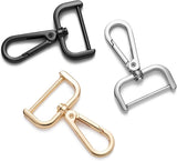 4pcs Detachable Snap Hook Swivel Clasp with Screw Bag Leather Strap Hardware Replacement,Silver5/8 - 45-Degree Angle