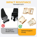 4Pcs Metal Side Release Buckle Clips for Straps Webbing Paracord Bracelet Dog Collar Backpack Belt
