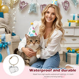 Cat Pet Keepsake Funeral Supplies: DIY Pet Fur Memory Capsule, Memorial Keychain for Cats, Transparent Transparent Material Pets Fur Keepsake, Self-Fill cat Memorial Gift for Pets Lovers (No.2) - Side View