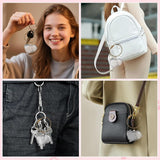 Cat Pet Keepsake Funeral Supplies: DIY Pet Fur Memory Capsule, Memorial Keychain for Cats, Transparent Transparent Material Pets Fur Keepsake, Self-Fill cat Memorial Gift for Pets Lovers (No.2) - Top-Down View