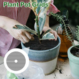Plant Pot Cover Soil Blocker Mesh Mat Plant Protector from Cats Indoor Animals Flexible Cuttable Plant Covers with Pins Breathable Garden Plant Cover for Digging Spills 6 Pack 30cm - Side View