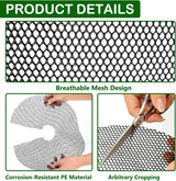 Plant Pot Cover Soil Blocker Mesh Mat Plant Protector from Cats Indoor Animals Flexible Cuttable Plant Covers with Pins Breathable Garden Plant Cover for Digging Spills 6 Pack 30cm