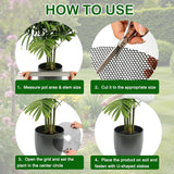 Plant Pot Cover Soil Blocker Mesh Mat Plant Protector from Cats Indoor Animals Flexible Cuttable Plant Covers with Pins Breathable Garden Plant Cover for Digging Spills 6 Pack 30cm - 45-Degree Angle
