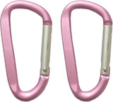 Large Carabiners Keychain 3" Aluminum D Shape Premium Durable D-Ring Carabiner Clip Hook Camping Accessories Snap Link Key Chain Durable Improved Design