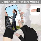 Summer Touchscreen Gloves for Women and Men, Anti-Slip Light Weight Half-Finger Gloves for Hiking, Warm Glove Cycling Driving, Cold Weather, Running, Outdoor Sports, Daily Work - Front View