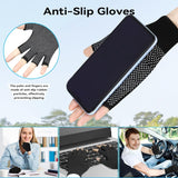 Summer Touchscreen Gloves for Women and Men, Anti-Slip Light Weight Half-Finger Gloves for Hiking, Warm Glove Cycling Driving, Cold Weather, Running, Outdoor Sports, Daily Work