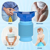 Pee Bottles for Men, Adjustable Emergency Urinal 750ml, Car Pee Bottle for Men and Women, Portable Toilet for Car, Shrinkable Personal Mobile Toilet,Urine Bottle, Travelling, Traffic Jams & Hiking - 45-Degree Angle