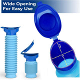 Pee Bottles for Men, Adjustable Emergency Urinal 750ml, Car Pee Bottle for Men and Women, Portable Toilet for Car, Shrinkable Personal Mobile Toilet,Urine Bottle, Travelling, Traffic Jams & Hiking - Close-Up Angle