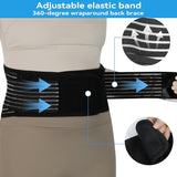 Back Support with Magnet, Tourmaline Magnetic Back Braces for Lower Back Pain Relief, Self Heating & Soothing Waist Band, Lumbar Support Belt for Herniated Disc/Sciatica (Medium) - Front View