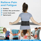 Back Support with Magnet, Tourmaline Magnetic Back Braces for Lower Back Pain Relief, Self Heating & Soothing Waist Band, Lumbar Support Belt for Herniated Disc/Sciatica (Medium) - Side View