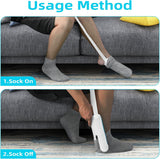 Sock Aid Device for Seniors, Sock Aids for Putting and Off Socks, Sock Helper for Pregnant Women and Disability, Easy On and Off Stocking Slider, Handicapped Avoid Bending Sock Assistant Device - Side View
