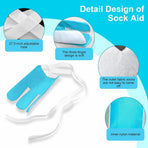 Sock Aid Device for Seniors, Sock Aids for Putting and Off Socks, Sock Helper for Pregnant Women and Disability, Easy On and Off Stocking Slider, Handicapped Avoid Bending Sock Assistant Device