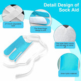 Sock Aid Device for Seniors, Sock Aids for Putting and Off Socks, Sock Helper for Pregnant Women and Disability, Easy On and Off Stocking Slider, Handicapped Avoid Bending Sock Assistant Device - Top-Down View