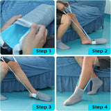 Sock Aid Device for Seniors, Sock Aids for Putting and Off Socks, Sock Helper for Pregnant Women and Disability, Easy On and Off Stocking Slider, Handicapped Avoid Bending Sock Assistant Device - Close-Up Angle