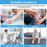 Long Leg Lifter, Leg Lifter Strap Rigid with Large Foot Loop, Legs Strap Lift for Get in and Out of Bed,Car,Wheelchair for Disables and Elderly，Foot Straps，Legs Aid Lift aids (25.5in-56in) - Side View