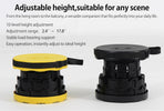 Portable Telescoping Foldable Stool - Lightweight, Outdoor Essential for Camping, Picnicking, Park Leisure, Fishing, Hiking & BBQ (Black)
