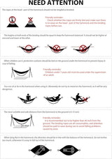 Portable Camping Hammock Lightweight Fabric Hammock for Backpacking, Beach, Patio, Backyard, Outdoor (Red) - Close-Up Angle