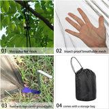 Camping Mosquito Net Compact Ultralight No-See-Um Breathable Mesh Bugnet Mosquito Netting Fits Sleeping Bags, Tent (Green)
