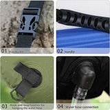 Solar Shower Bag 5 Gal/20L Solar Heating Camping Shower Bag with Shower Head Portable Shower for Beach Swimming, Hiking