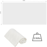 Outdoor Multifunctional Picnic mat, Picnic Blanket, Suitable for Camping, Picnic, Party, Hiking and Outdoor Activities（White | 35.5” × 70.8”） - Front View