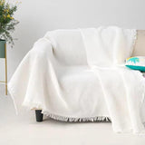 Outdoor Multifunctional Picnic mat, Picnic Blanket, Suitable for Camping, Picnic, Party, Hiking and Outdoor Activities（White | 35.5” × 70.8”） - Rear View