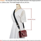 Wide Shoulder Purse Strap Replacement Adjustable Belt Canvas Bag Crossbody Handbag - Top-Down View