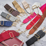 Wide Shoulder Purse Strap Replacement Adjustable Belt Canvas Bag Crossbody Handbag - Close-Up Angle