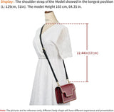 Leather Adjustable Replacement Strap Shoulder Bag Cross Body Bag Purse Handbag For Women, 43-51 Inch - Top-Down View