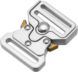 Tactical Buckle Replacement 2 pack,Metal Buckle Clip for Dog Collar, Keychain, Hunting Belt Bags - Front View