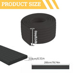 Soft Bunk Bed Ladder Pads with Cutter – Foam Step Padding & Ladder Cover for Kids’ Loft Beds, Dorm Ladders, Stairs & Edges, Easy-Cut Protective Pads for Comfortable Climbing and Home Safety (Black) - Side View