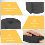 Soft Bunk Bed Ladder Pads with Cutter – Foam Step Padding & Ladder Cover for Kids’ Loft Beds, Dorm Ladders, Stairs & Edges, Easy-Cut Protective Pads for Comfortable Climbing and Home Safety (Black)