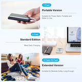[ Apple MFi Certified ] iPhone Charger 6ft, Long Lightning to USB Cable 6 Feet, Fast Apple Charging Cable Cord 6 Foot for iPhone 14 Pro Max/13 Pro Max/12 Mini/11 Pro/11/XS/XR/8/7/6s/iPad,Air - Low Angle
