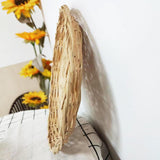 8 Pack Bamboo Paper Plate Holders, 10 Inches Reusable Wicker Charger Plates for Dinner Plates Natural Hand Woven Wicker Paper Plate Baskets for Home Party Daily Dinning Picnic - Rear View