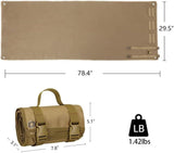 Outdoor Camping Tactical Training Shooting Mat Anti Slip Pad, Waterproof and Moisture-Proof Folding Mat Picnic Blanket Portable with Carry Strap - Front View