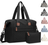 Travel Duffle Bag, Waterproof Weekender Overnight Hospital Bags for Women Men with Toiletry Bag Lightweight Carry on Personal Item Duffle Gym Bag for Travel, Airplanes, Sports