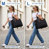 Travel Duffle Bag, Waterproof Weekender Overnight Hospital Bags for Women Men with Toiletry Bag Lightweight Carry on Personal Item Duffle Gym Bag for Travel, Airplanes, Sports - Front View