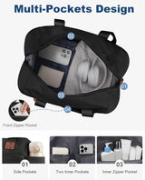 Travel Duffle Bag, Waterproof Weekender Overnight Hospital Bags for Women Men with Toiletry Bag Lightweight Carry on Personal Item Duffle Gym Bag for Travel, Airplanes, Sports