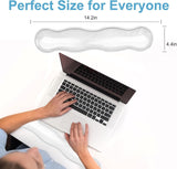 Gel Keyboard Wrist Rest - Ergonomic Computer Desk Pad for Typing Pain Relief, Cute Silicone Cushion for Support Hand & Arm, Comfortable Wrist Rest for Gaming Laptop Office & Home Accessories - Front View