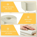 Soft Bunk Bed Ladder Pads with Cutter – Foam Step Padding & Ladder Cover for Kids’ Loft Beds, Dorm Ladders, Stairs & Edges, Easy-Cut Protective Pads for Comfortable Climbing and Home Safety (White)