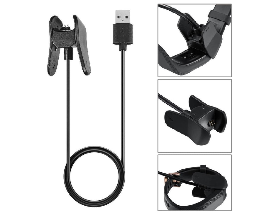 1m Smart Bracelet USB Charging Cable Clip-on Charger Cord for Vivosmart 4