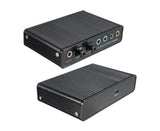 6 Channel USB 2.0 External 5.1 Optical S/PDIF Audio Sound Card Adapter for Win7 Black