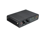 6 Channel USB 2.0 External 5.1 Optical S/PDIF Audio Sound Card Adapter for Win7 Black