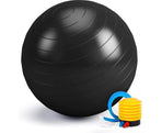 Anti-Burst Exercise Ball, Fitness & Yoga Ball Supports with Quick Pump for Gym, Chair - Diameter 65 cm