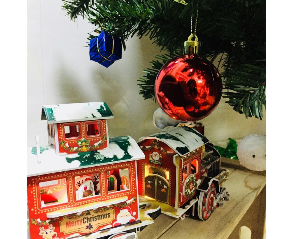 3D Christmas Train Jigsaw Puzzles Jigsaw Express for Christmas Birthday and Valentine Gift