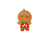 12Pcs Gingerbread Man Christmas Tree Hanging Pendants Cute Christmas Party Ornaments