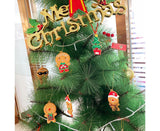 12Pcs Gingerbread Man Christmas Tree Hanging Pendants Cute Christmas Party Ornaments