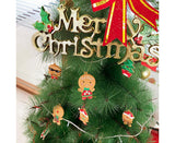 12Pcs Gingerbread Man Christmas Tree Hanging Pendants Cute Christmas Party Ornaments