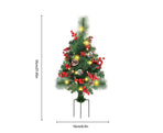 Solar Christmas Tree Garden Stake Lights Outdoor Christmas Tree Lighted Yard Decorations